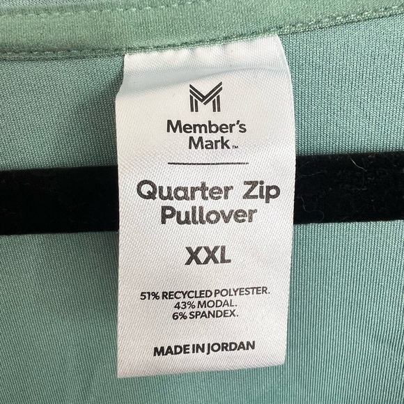 Mint Green Quarter-Zip Sweatshirt - Picture 5 of 6